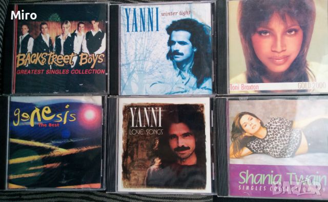 Yanni, Backstreet boys, Genesis, Shania Twain, Toni Braxton, замяна , снимка 1 - CD дискове - 46370837