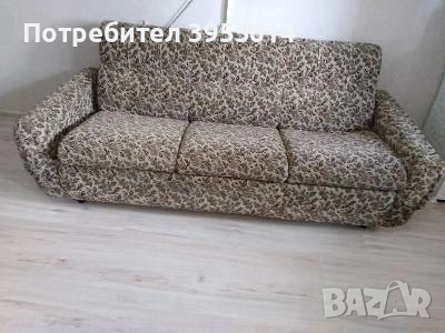 Продавам холов разтегателен диван с два фотьойла и две табуретки , снимка 2 - Дивани и мека мебел - 53845226