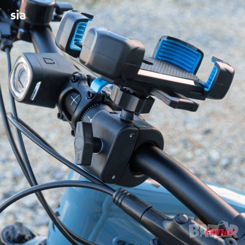 Стойка за телефон за мотор, скутер, велосипед, Поставка за кормило, снимка 8 - Аксесоари за велосипеди - 54113553