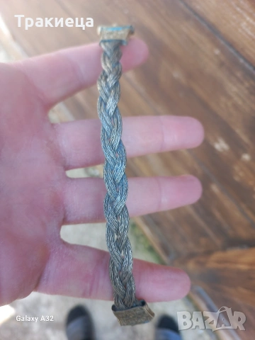 СТАРА ВЪЗРОЖДЕНСКА СРЕБЪРНА ГРИВНА , снимка 4 - Антикварни и старинни предмети - 53895365