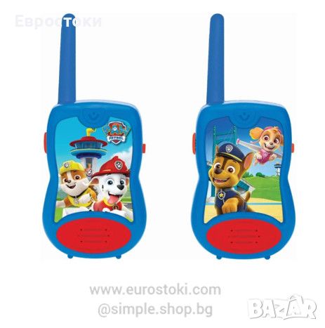 Комплект Уоки Токи Lexibook Paw Patrol Walkie-Talkie, детско уоки токи Пес Патрул, снимка 1 - Образователни игри - 45900246