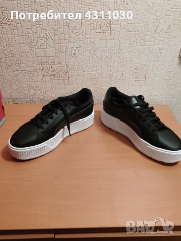 Нови черни маратонки PUMA 41 номер, снимка 6 - Маратонки - 53380531