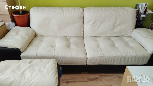 Продавам 2 бр. кожени дивани, снимка 4 - Дивани и мека мебел - 53564149
