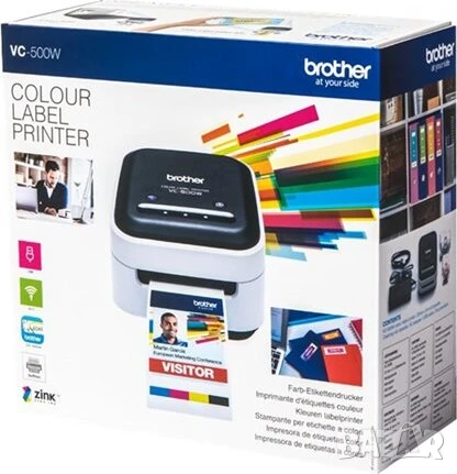Етикетен принтер Brother VC-500W Label Printer