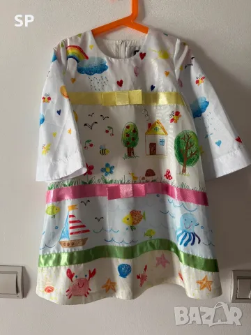 Нова Детска рокля Love made love - 7-8 г., снимка 2 - Детски рокли и поли - 50428339