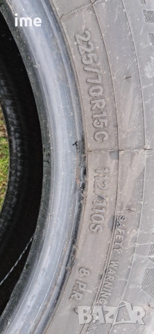 2бр. зимни бусови гуми 225/70R15C 8PR Toyo Observe 112/110S . DOT 3422. 4.5мм. дълбочина...., снимка 3 - Гуми и джанти - 53904303