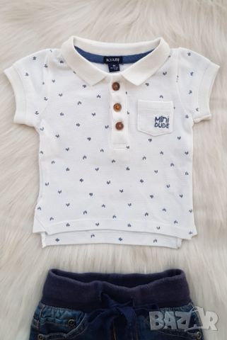 Дънки и риза за бебе 52-56см., снимка 9 - Комплекти за бебе - 45391116