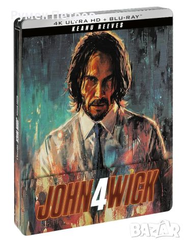Нов 4K + Blu Ray Steelbook ДЖОН УИК 4 - JOHN WICK 4, снимка 1 - Blu-Ray филми - 45529218