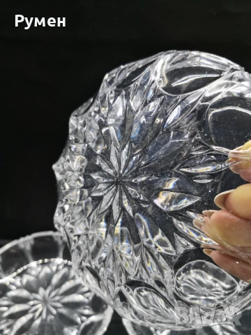 Кристални чинийки/плитки купи , снимка 6 - Сервизи - 51144719