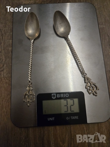 Сребърен Комплект прибори 925, снимка 3 - Прибори за хранене, готвене и сервиране - 53773480