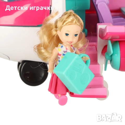 Кукла със самолет отваряем и аксесоари , снимка 7 - Кукли - 52657851