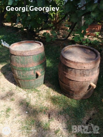 4 броя бъчви за вино 1бр 220л 1 бр 150л и 2бр по 35л цена за всички 150лв, снимка 6 - Други стоки за дома - 51633185