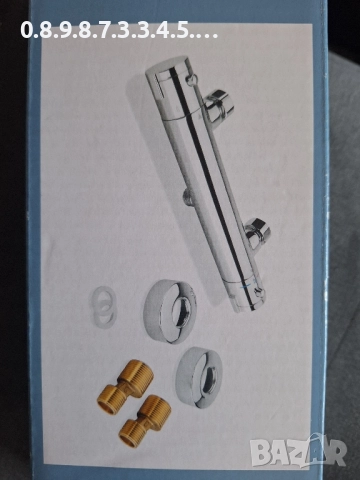 смесител с термостат за баня. чисто нов , снимка 2 - Смесители - 52220451