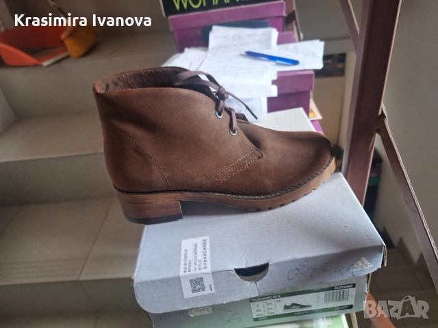 кларк Габина естествен велур , снимка 2 - Дамски ежедневни обувки - 54184471