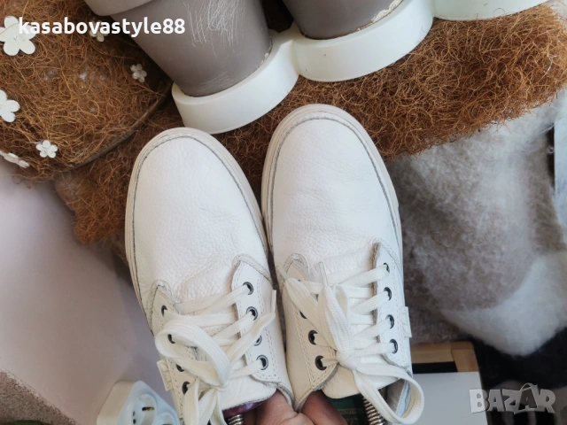 Бели обувки Clarks 42 н. Естествена кожа , снимка 11 - Дамски ежедневни обувки - 54148411