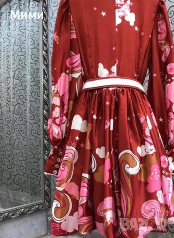 Страхотна Рокля- модел, материя като коприна, снимка 3 - Рокли - 53668926