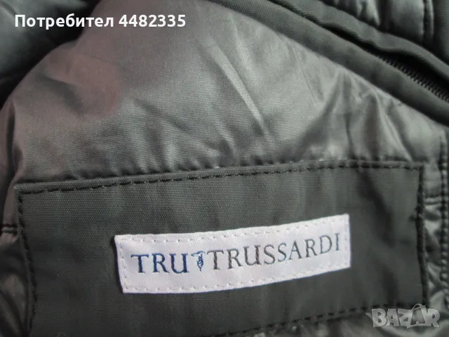 TRUSSARDI марково италианско сиво ватирано яке размер 50 (L). , снимка 5 - Якета - 50408744