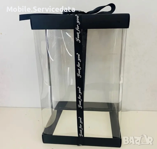 Луксозна прозрачна кутия за мече 25 см, снимка 4 - Други стоки за дома - 52198524