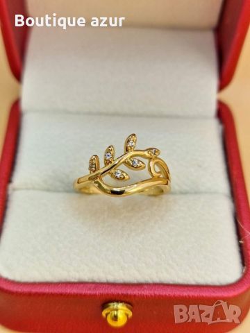 пръстени от медицинска стомана с 18к златно покритие , снимка 1 - Пръстени - 45398238