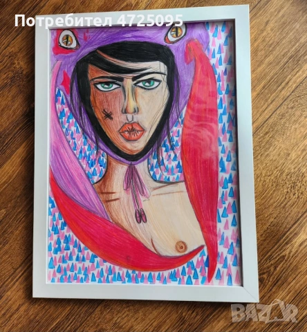 Картина с цветни моливи