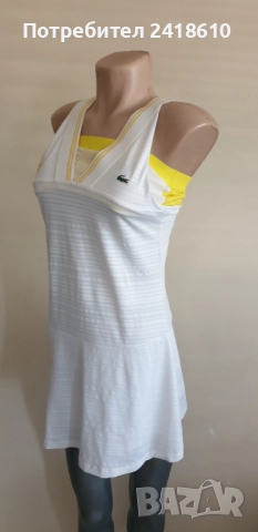 Lacoste X Roland Garros Stretch Ultra Dry Womens Dress Size 40 / M НОВО! ОРИГИНАЛ! Дамска Спортна Ро