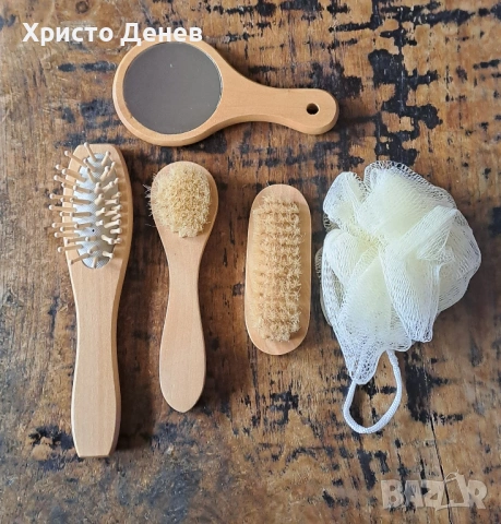 дамски козметичен еко дървен комплект, снимка 4 - Други - 53018607