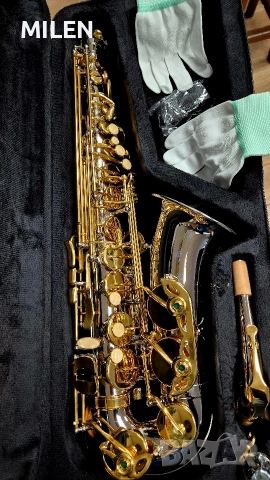 Алт Саксофон Ново , снимка 5 - Духови инструменти - 52671434