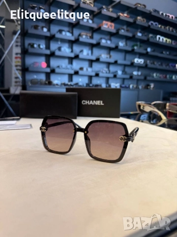 очила с черен обикновен калъф и Ув защита chanel, снимка 2 - Слънчеви и диоптрични очила - 52225522