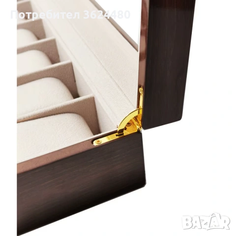 Елегантна кутия цвят орех за  часовници 4860, снимка 3 - Други - 53308524