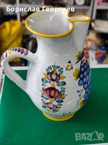 Керамична кана / ваза Majolica in modra, снимка 3 - Колекции - 53268909