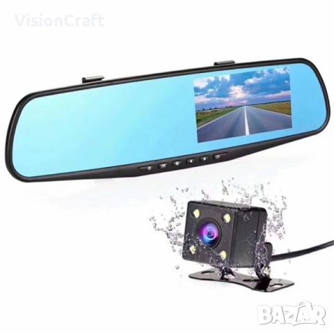 Видеорегистратор тип огледало за задно виждане DVR JPG 1080 P -8Mpx, снимка 5 - Камери - 45098957