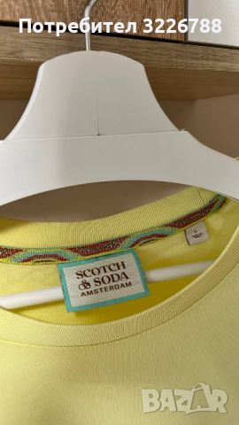 Жълта тениска Scotch&Soda / L размер, снимка 3 - Тениски - 45569626