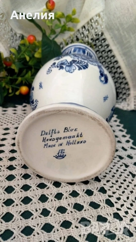 Ваза амфора Delft blue!, снимка 2 - Вази - 54220177