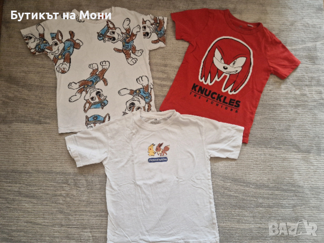 Сет от три тениски Zara, H&M, Waikiki Nickelodeon