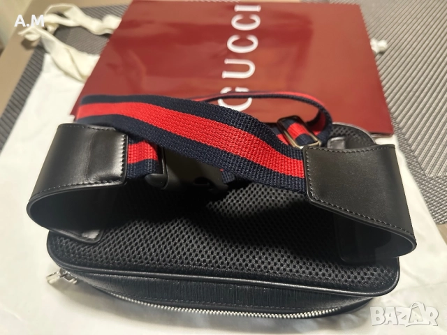 Мъжка чанта GG Gucci belt bag, снимка 4 - Чанти - 52484163