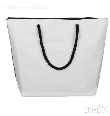 Плажна чанта, Черен, 55x15x42см. , снимка 3 - Чанти - 50699783