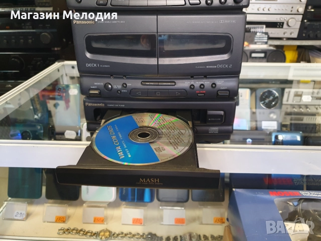 Аудиосистема Panasonic SA-CH350 В отлично техническо и визуално състояние. Лека забележка на касетит, снимка 8 - Аудиосистеми - 50782582