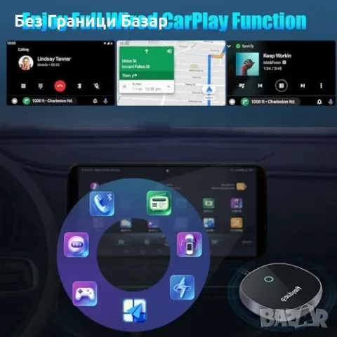 Нов Бърз и стабилен адаптер за безжичен CarPlay & Android Auto за кола, снимка 5 - Друга електроника - 49431091