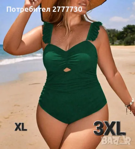 Макси цели бански  XL 1XL  2XL 3XL , снимка 4 - Бански костюми - 49169681