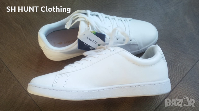 LACOSTE White Leather Shoes Размер EUR 39 / UK 5,5 обувки естествена кожа 327-14-S, снимка 8 - Маратонки - 52639312