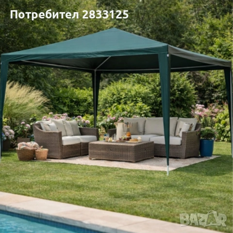 Просторна градинска шатра - стабилна конструкция и водоустойчива рамка, снимка 11 - Оранжерии - 53878901