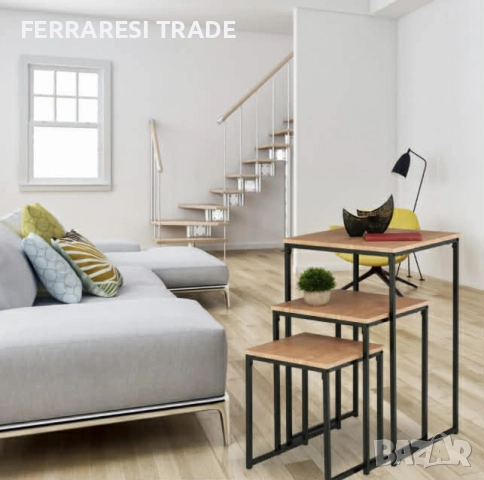 Комплект от 3 масички за кафе, снимка 3 - Маси - 52575474