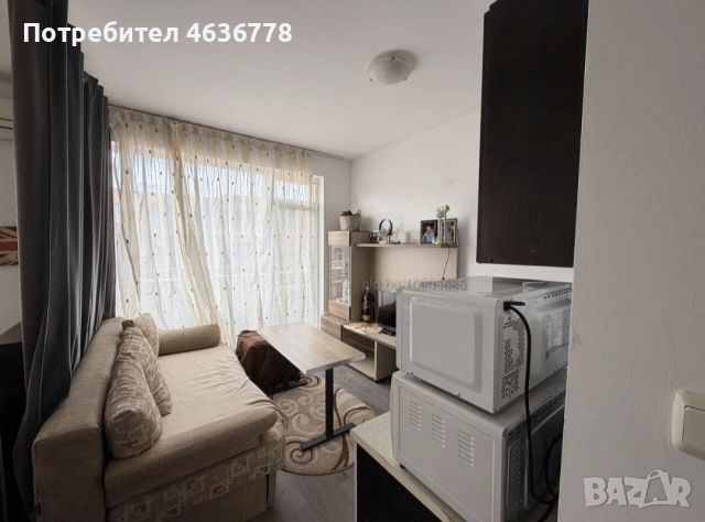 Продава се обзаведено студио в Sunny day 6, снимка 5 - Апартаменти - 54083661