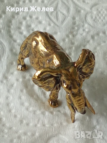 Бронзова фигурка на 🐘 слон 44640, снимка 5 - Колекции - 54173255