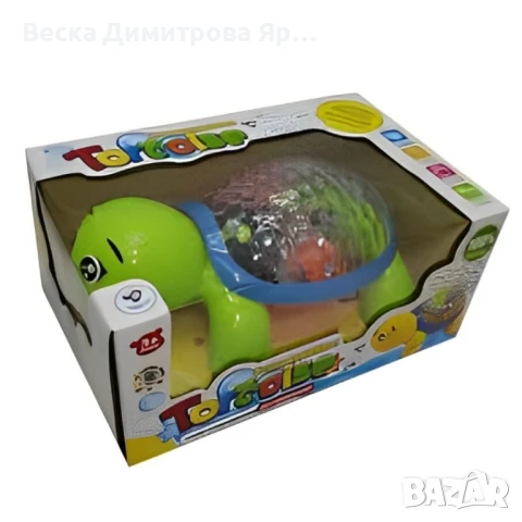 Щастлива костенурка – Детска интерактивна играчка с 3D светлини, музика и проекция, снимка 3 - Други - 50826813