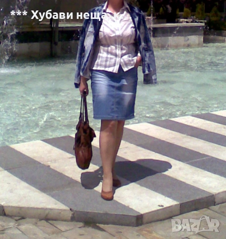 Две дънкови поли🌼🍀🌼 Дизайнерска дънкова пола GUARD 🌼🍀🌼*ИзгОдНо*, снимка 6 - Поли - 52195837