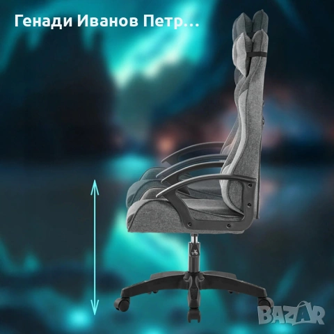 Ергономичен геймърски стол, снимка 6 - Геймърски - 53597006