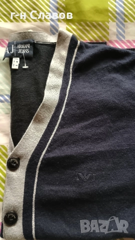 Жилетка ARMANI мъжка, S/M, снимка 3 - Пуловери - 52686455