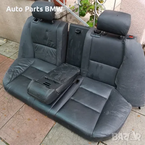 Задна седалка BMW E60 E61 Задни седалки БМВ Е60 Е61 падащи Кожен салон , снимка 3 - Части - 50415907