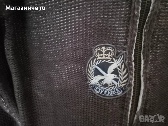 Плетена жилетка с цип и качулка 4YOU Jeans, размер М (S–M), снимка 6 - Пуловери - 52462935